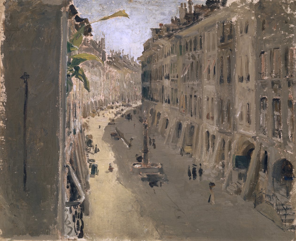 Az igazságos sikátor Bernben, 1880-90 körül alkotó: Albert Anker