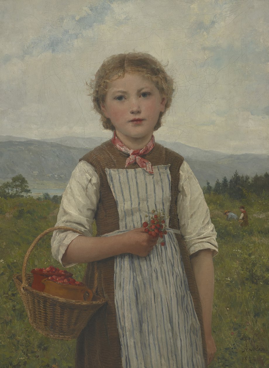 Eper Mariette alkotó: Albert Anker
