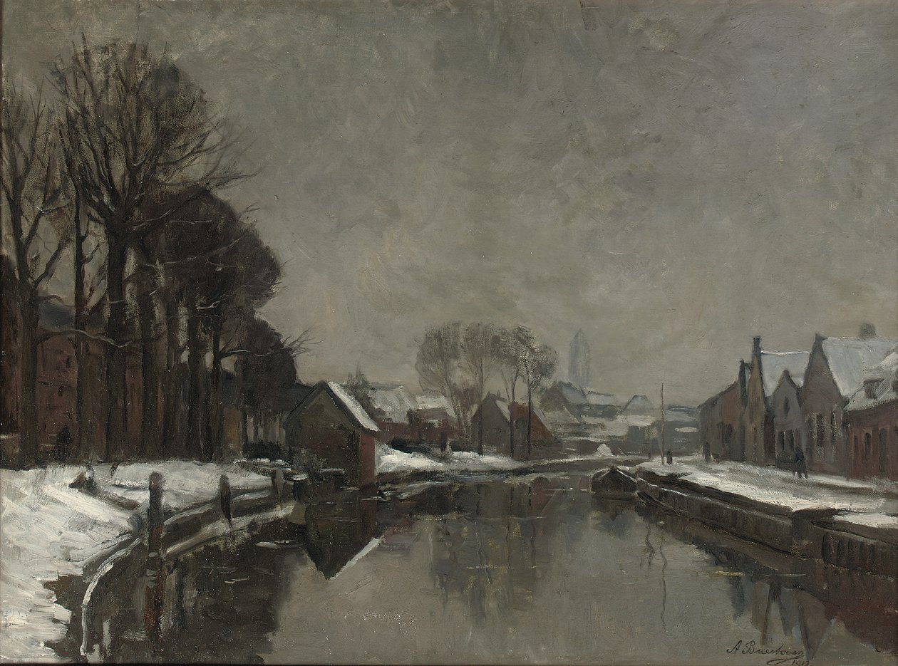 Egy belga város télen, 1912 alkotó: Albert Baertsoen