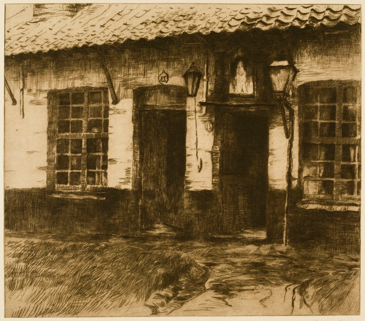 Szegényházak (Kortrijk) alkotó: Albert Baertsoen