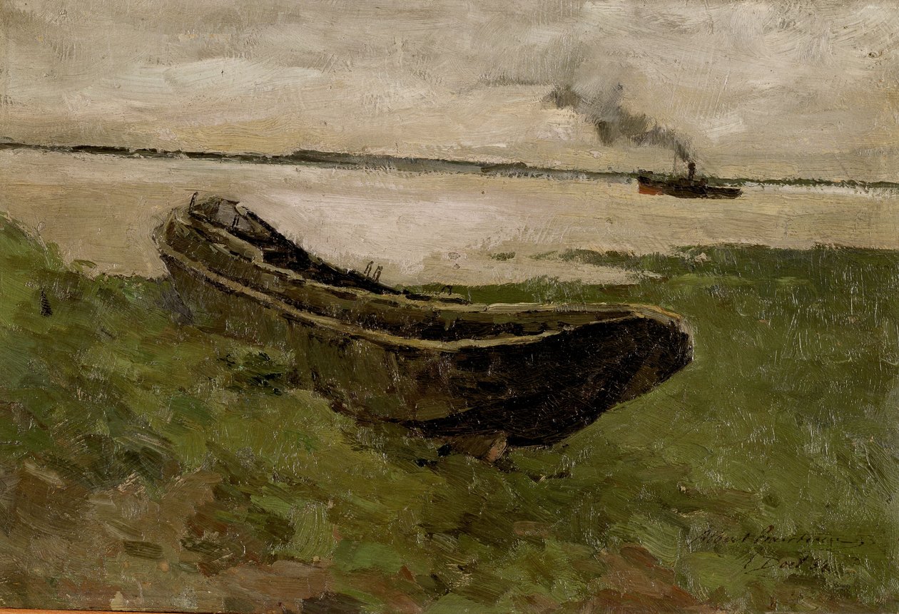 A Schelde Doelnál alkotó: Albert Baertsoen