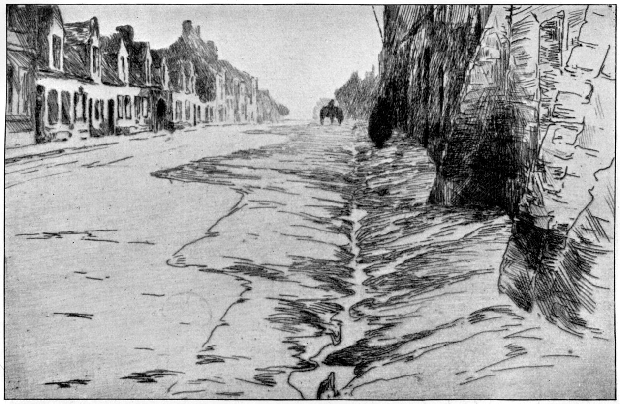 The High Street, Flandria, 1898. alkotó: Albert Baertsoen