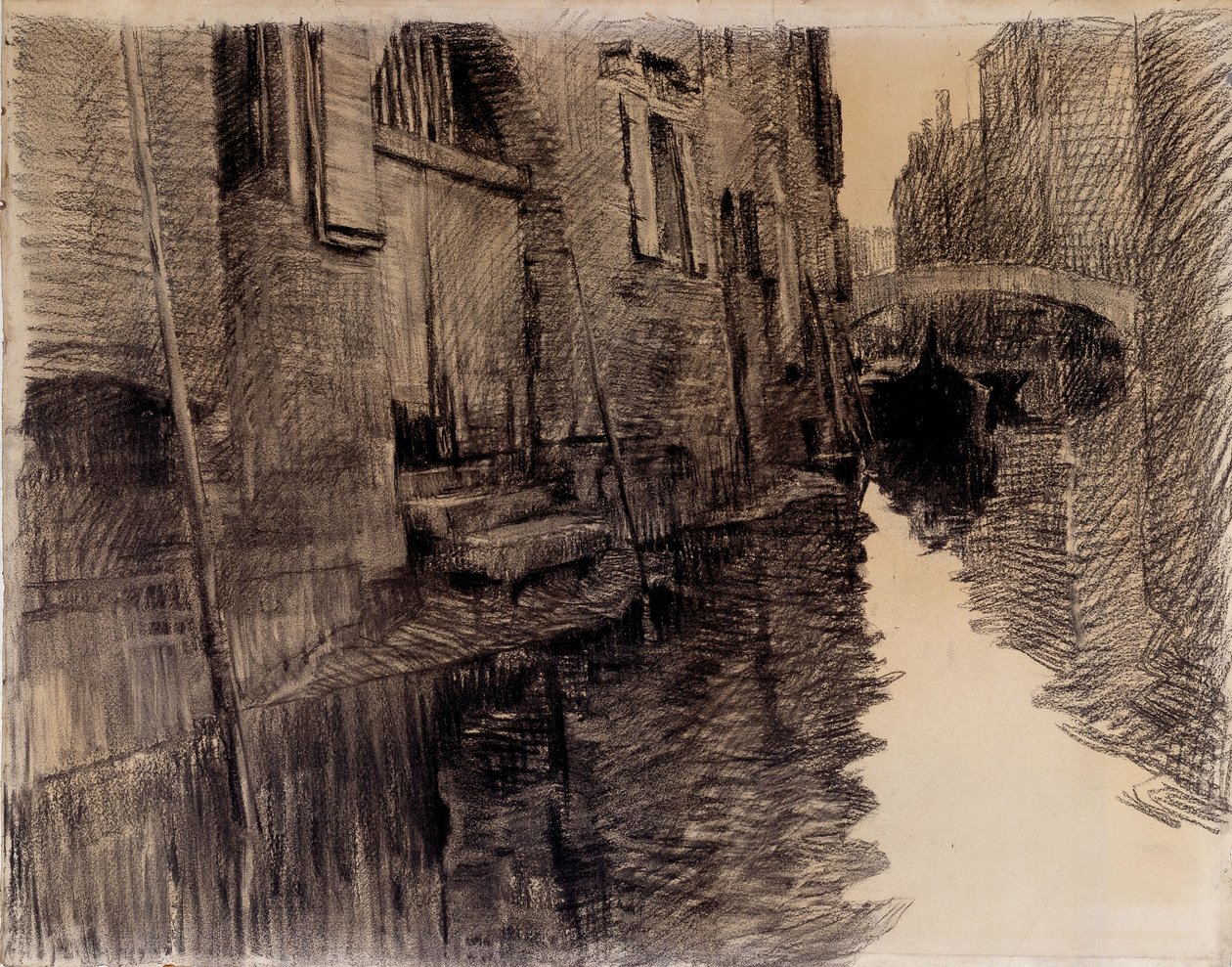 Ponte San Francesco Velencében alkotó: Albert Baertsoen