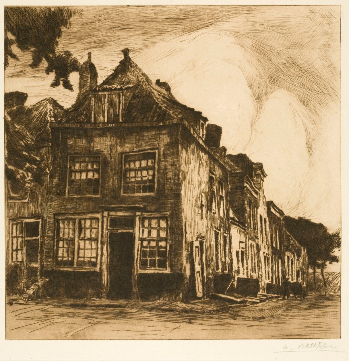 Zeelandi házak (Régi házak Middelburgban) alkotó: Albert Baertsoen