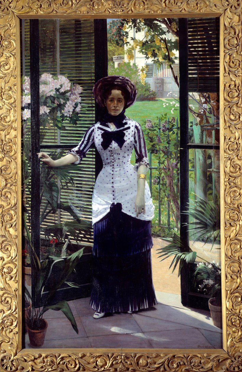 Az üvegházban Albert Bartholome festménye (1848-1928) 1881 V. 1,42x2,33 m Párizs, Musee d