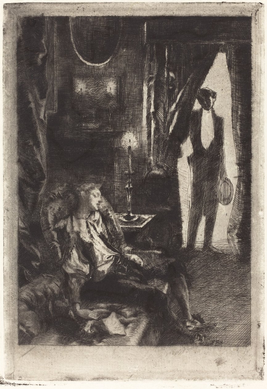 Alszik Iza alkotó: Albert Besnard
