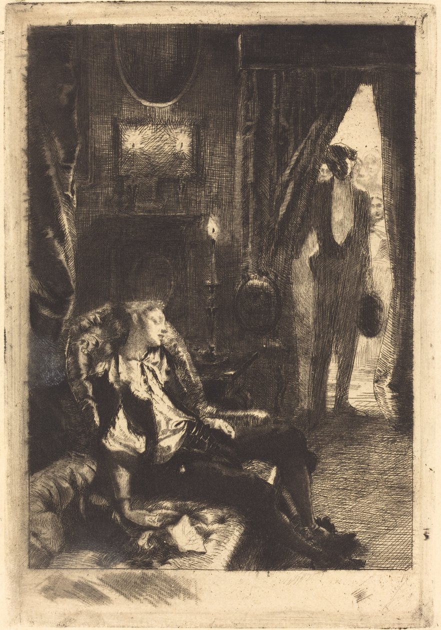Alszik Iza alkotó: Albert Besnard