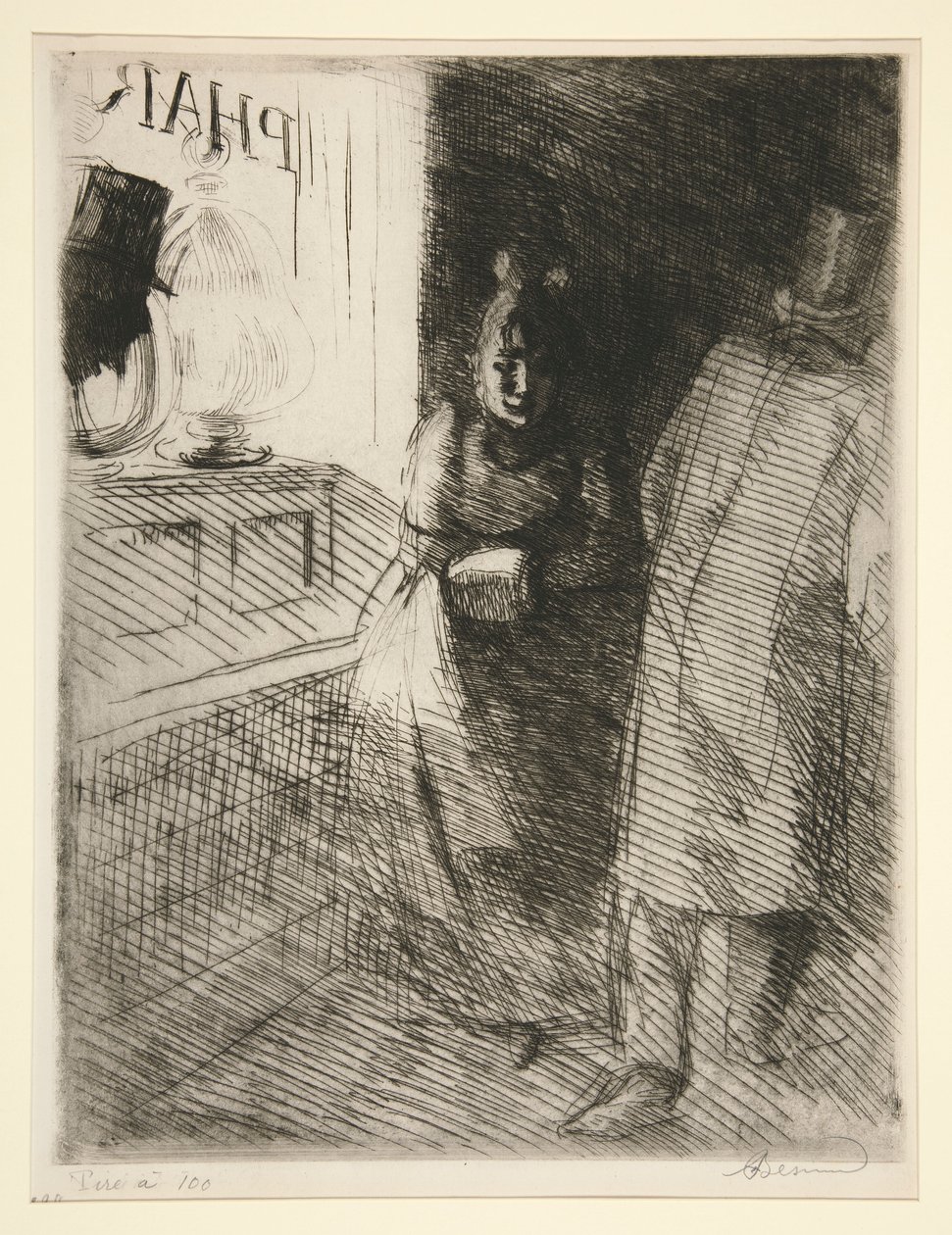 La prostitúció (prostitúció) alkotó: Albert Besnard