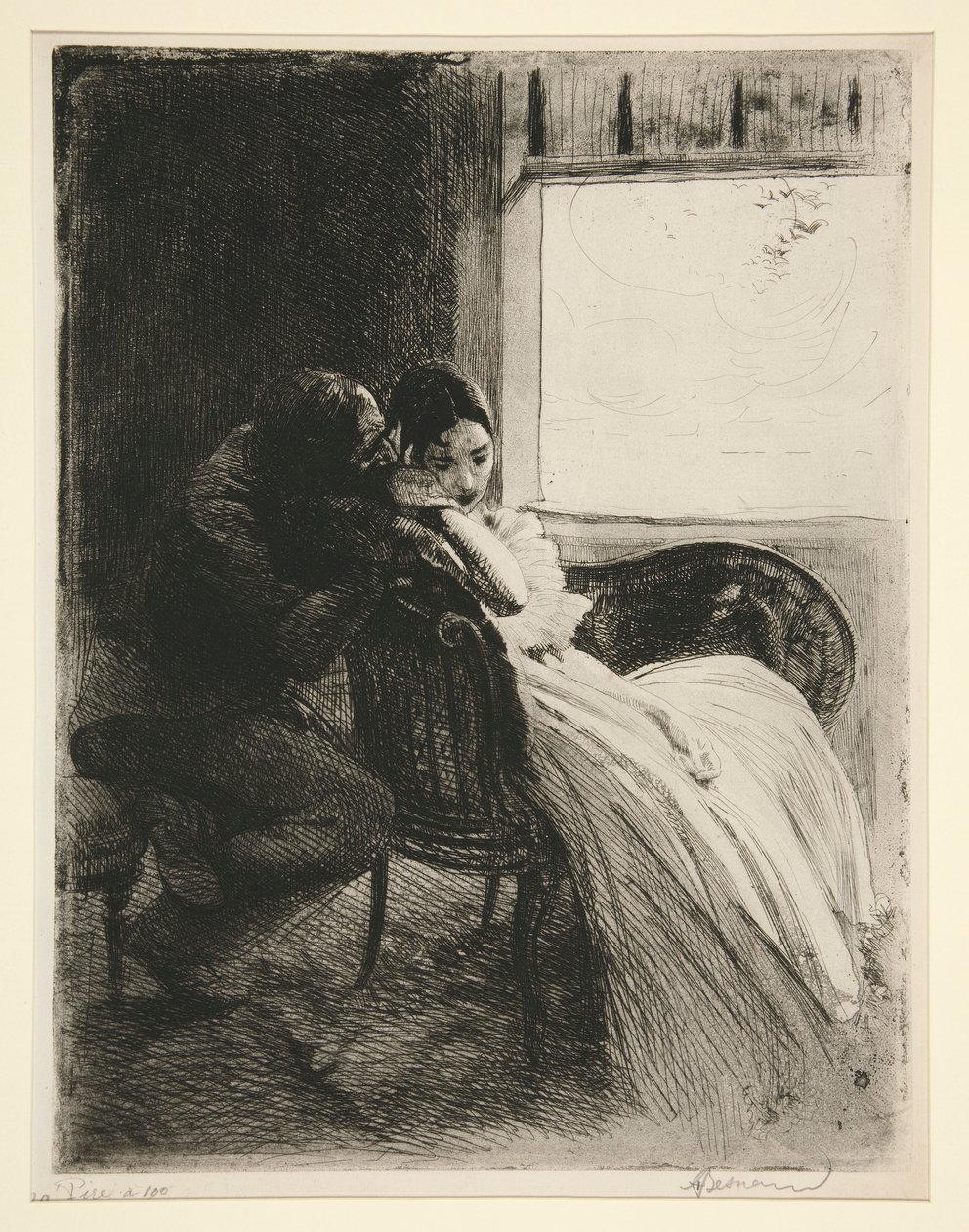 A flört (flört) alkotó: Albert Besnard