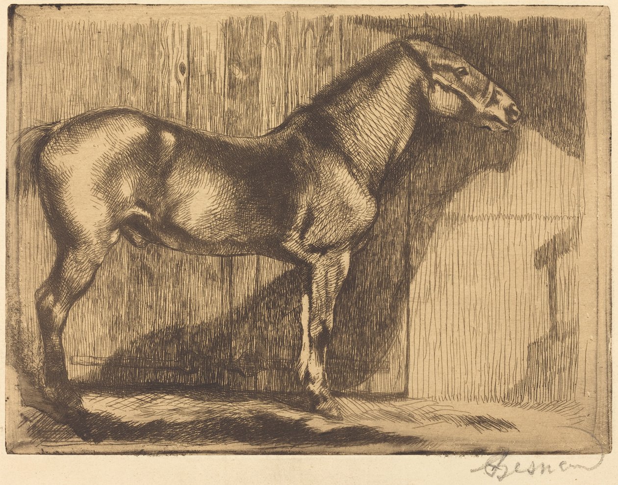 Póni (Le poney) alkotó: Albert Besnard