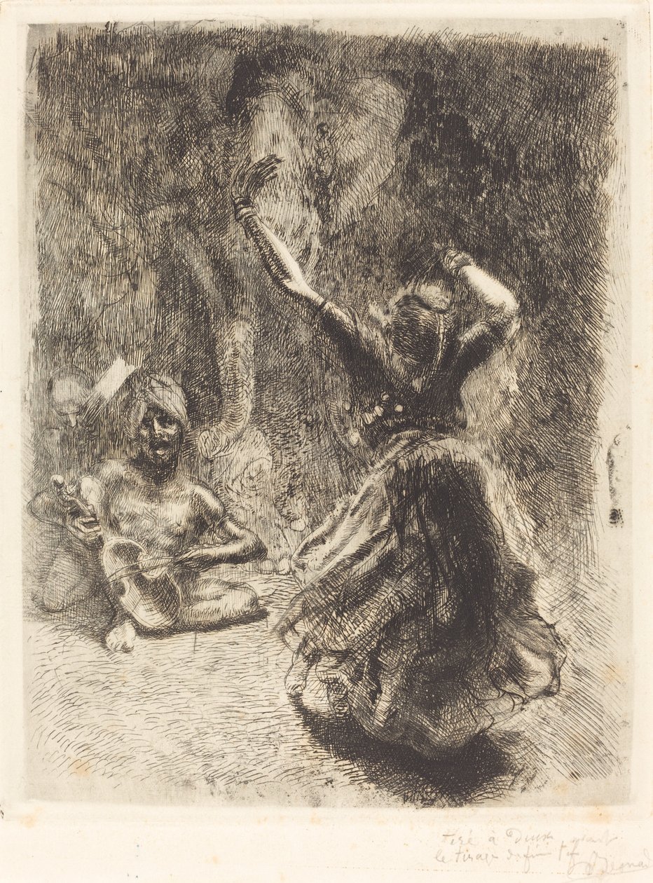 Tanjore táncosa (La bayadère de Tanjore) alkotó: Albert Besnard