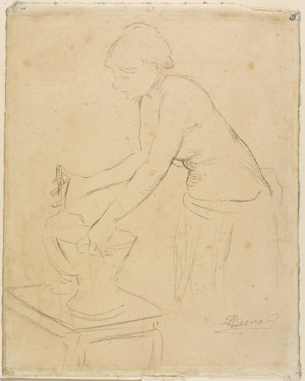 Nő a WC-jében alkotó: Albert Besnard