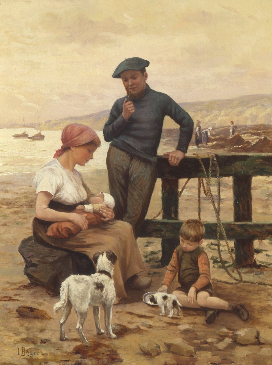 Egy halász és családja alkotó: Albert Besnou