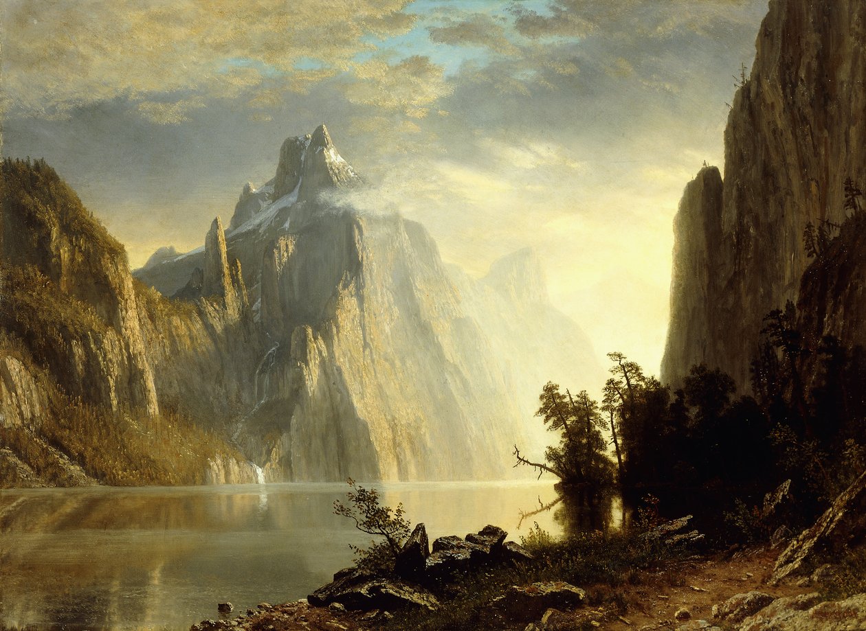Egy tó Sierra Nevadában, 1867 alkotó: Albert Bierstadt