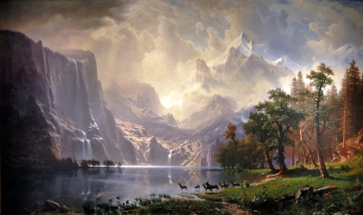 A Sierra Nevada, Kalifornia alkotó: Albert Bierstadt