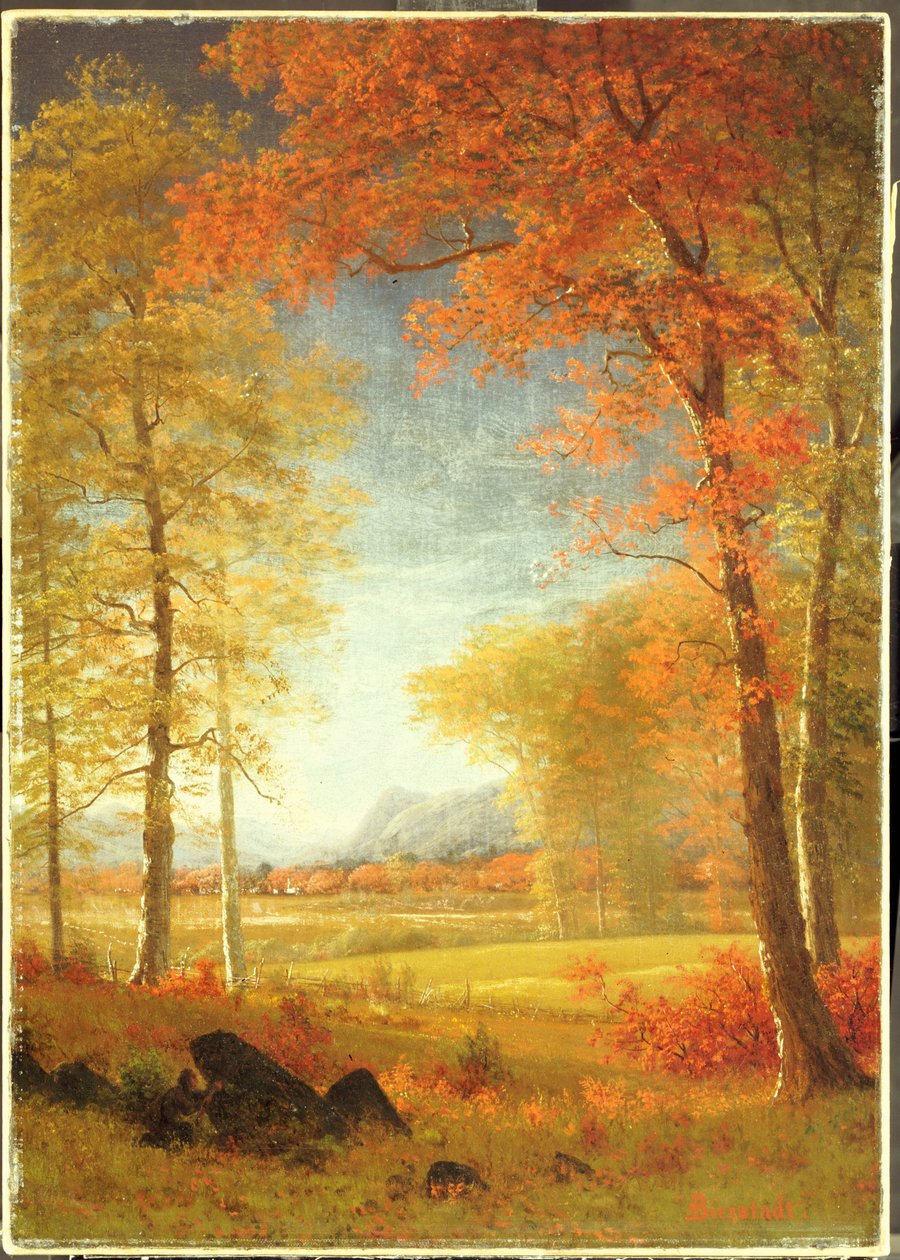 Ősz Amerikában, Oneida megyében, New Yorkban alkotó: Albert Bierstadt