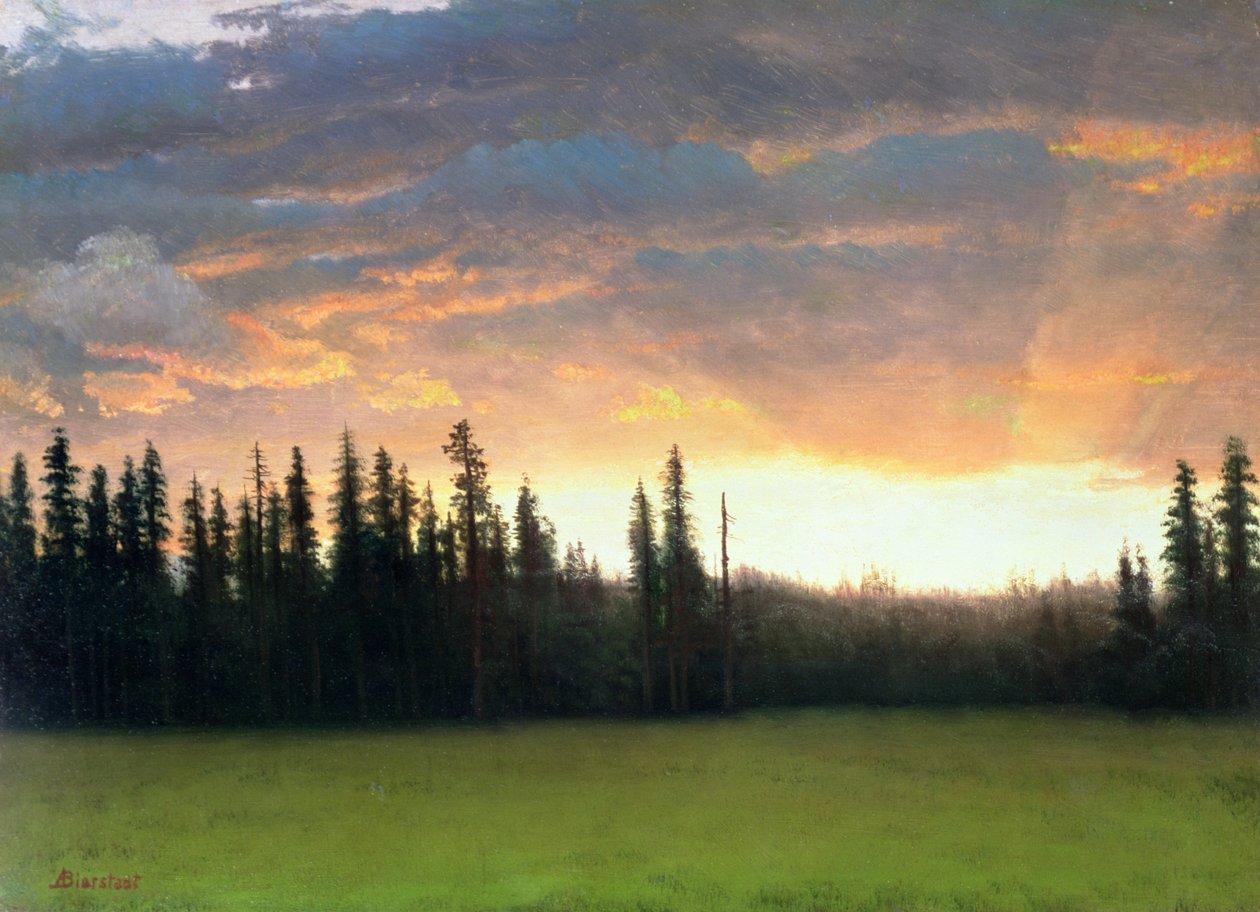 Kaliforniai naplemente alkotó: Albert Bierstadt