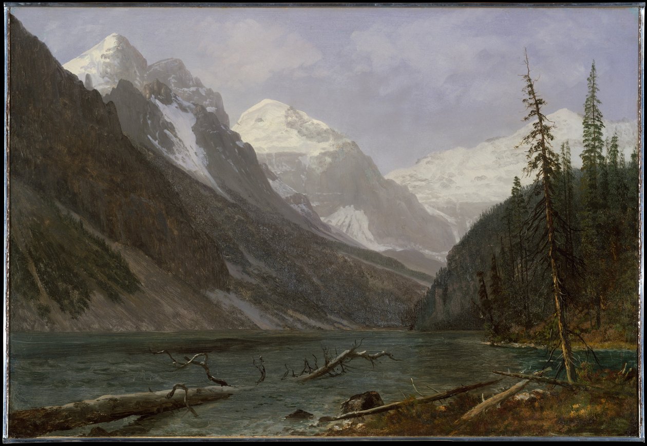 Kanadai Sziklás-hegység (Louise-tó) alkotó: Albert Bierstadt