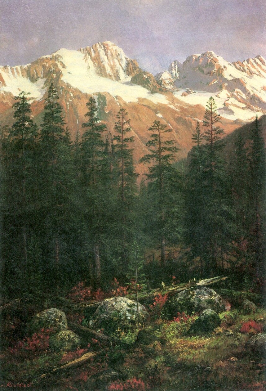 Kanadai Sziklás-hegység alkotó: Albert Bierstadt