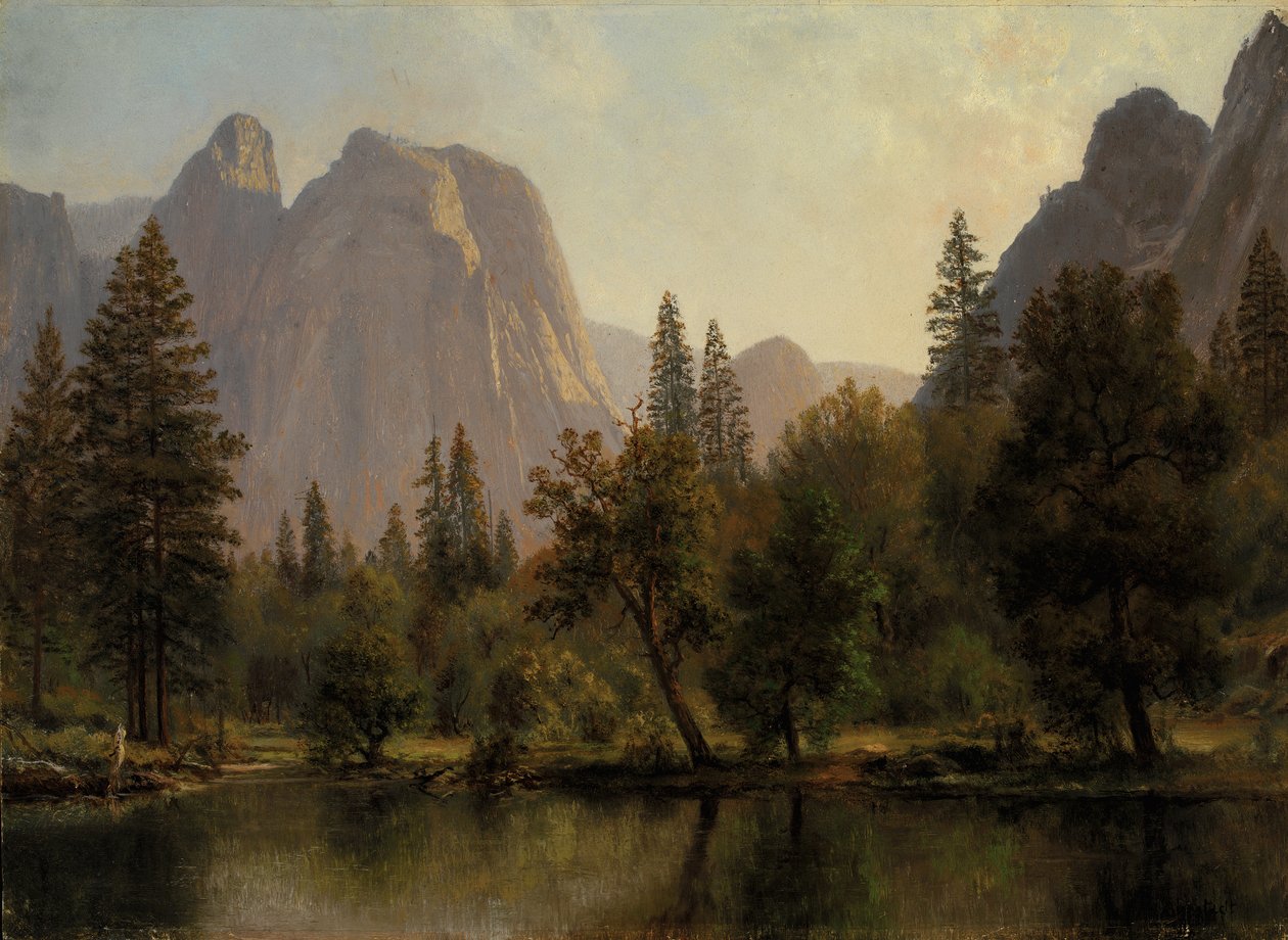 Cathedral Rocks, Yosemite Valley, kb. 1872. alkotó: Albert Bierstadt