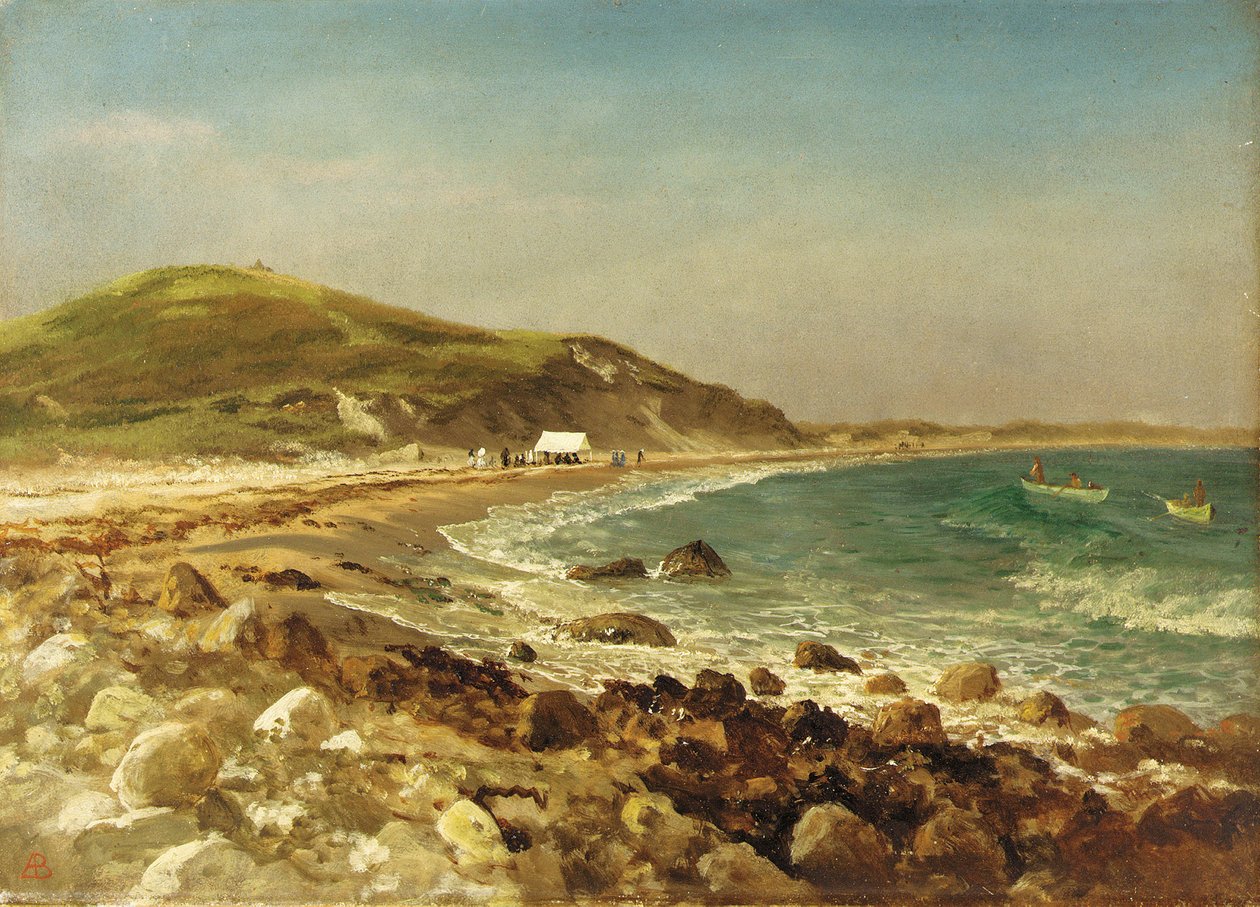 Tengerparti jelenet alkotó: Albert Bierstadt