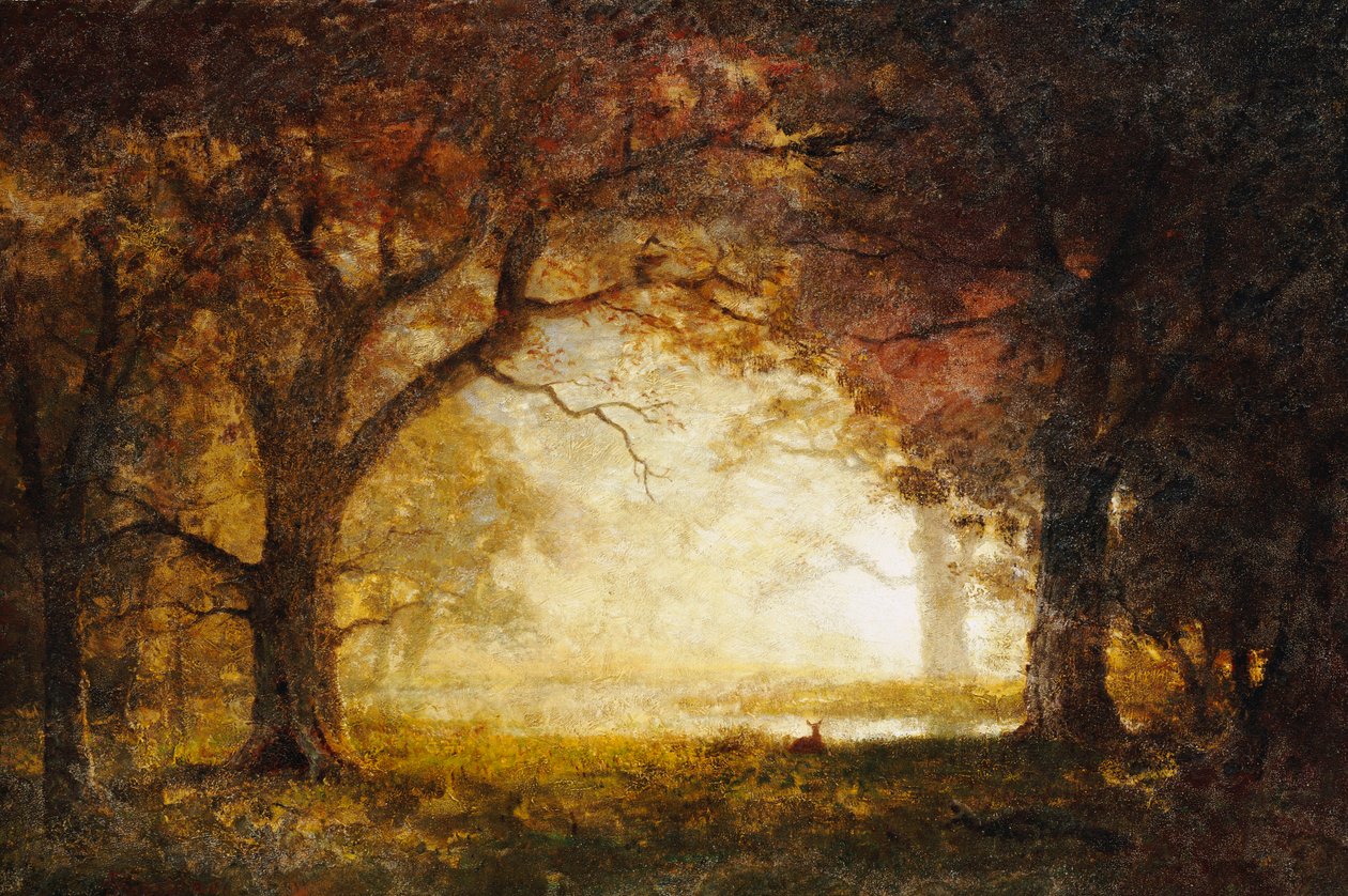 Erdei napkelte alkotó: Albert Bierstadt