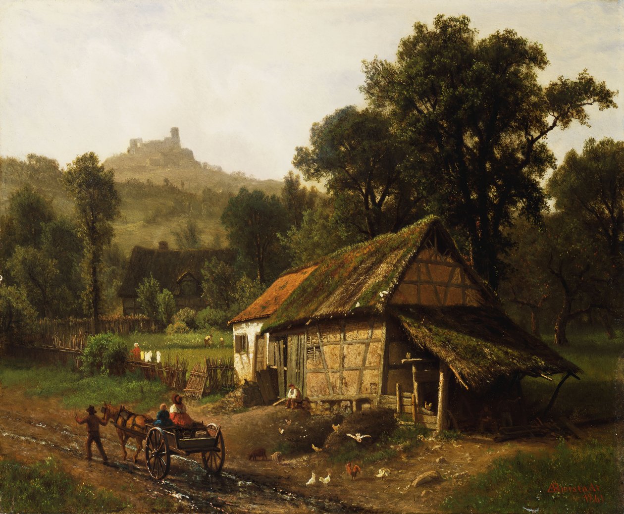 A Hegyvidéken, 1861 alkotó: Albert Bierstadt