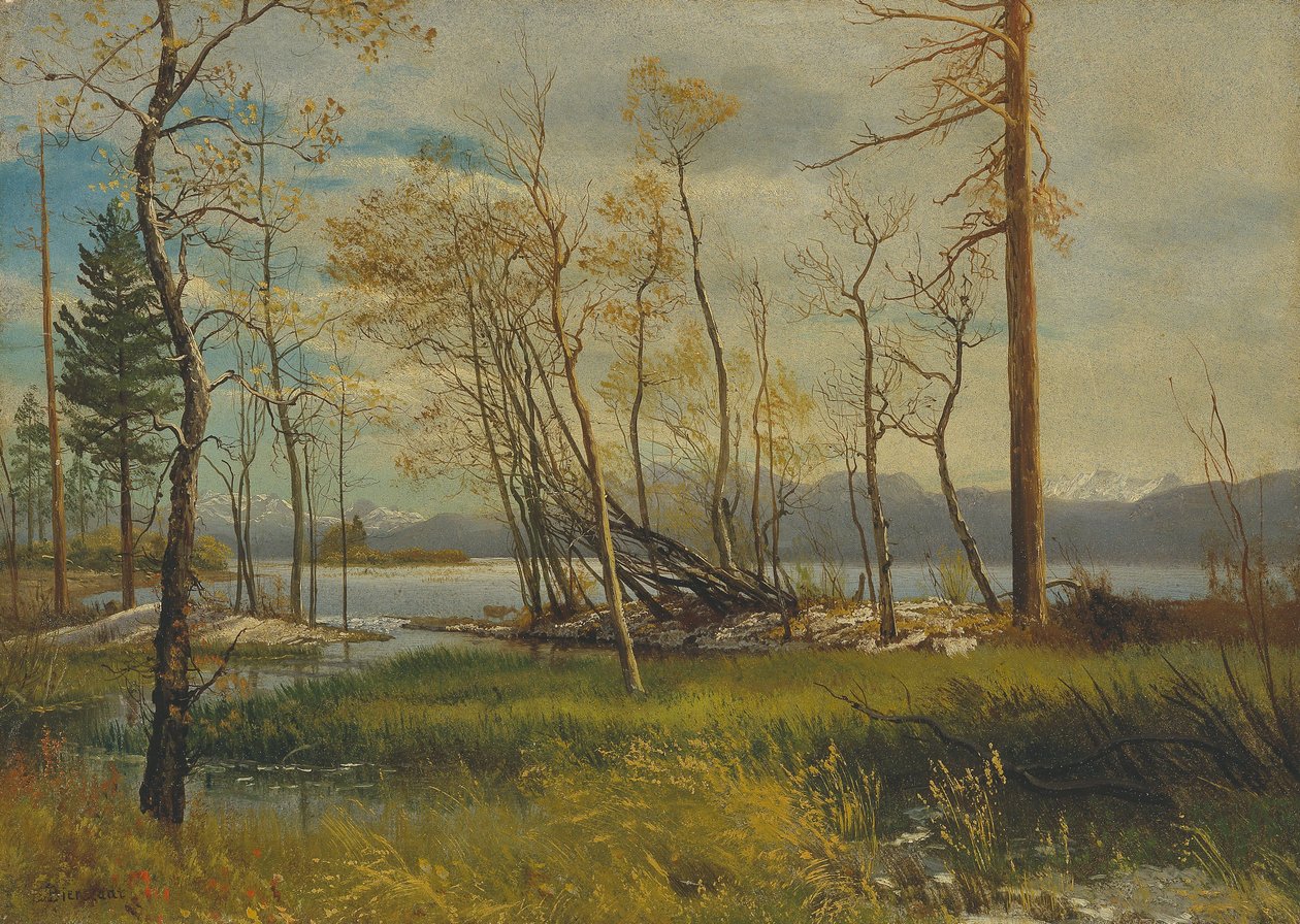 Tahoe-tó alkotó: Albert Bierstadt