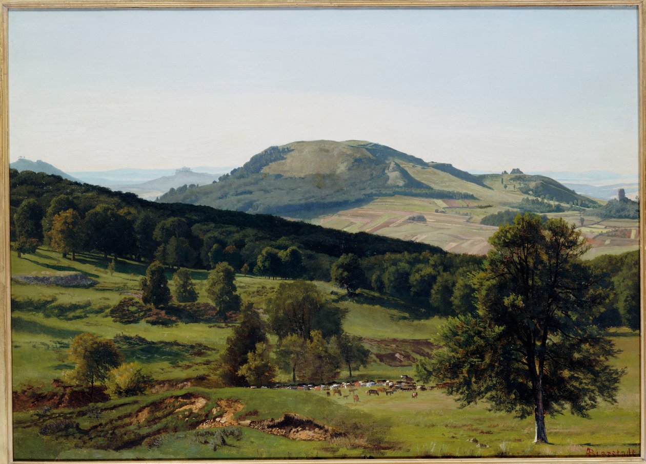 Táj - Hill és Dale alkotó: Albert Bierstadt