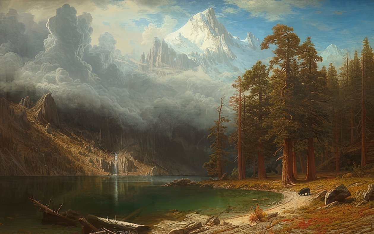 Corcoran-hegy. 1876-77 alkotó: Albert Bierstadt