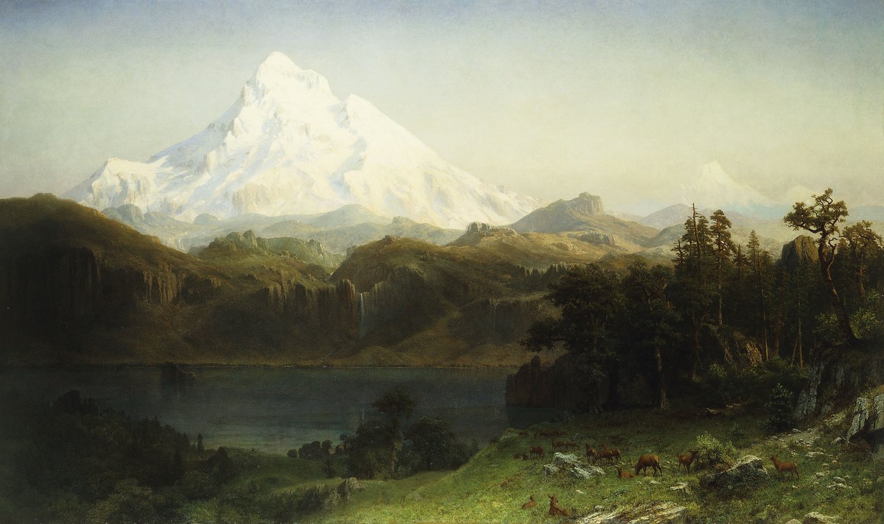 Mount Hood Oregonban, alkotó: Albert Bierstadt