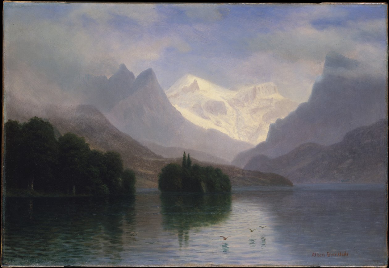 Hegyi tájkép alkotó: Albert Bierstadt