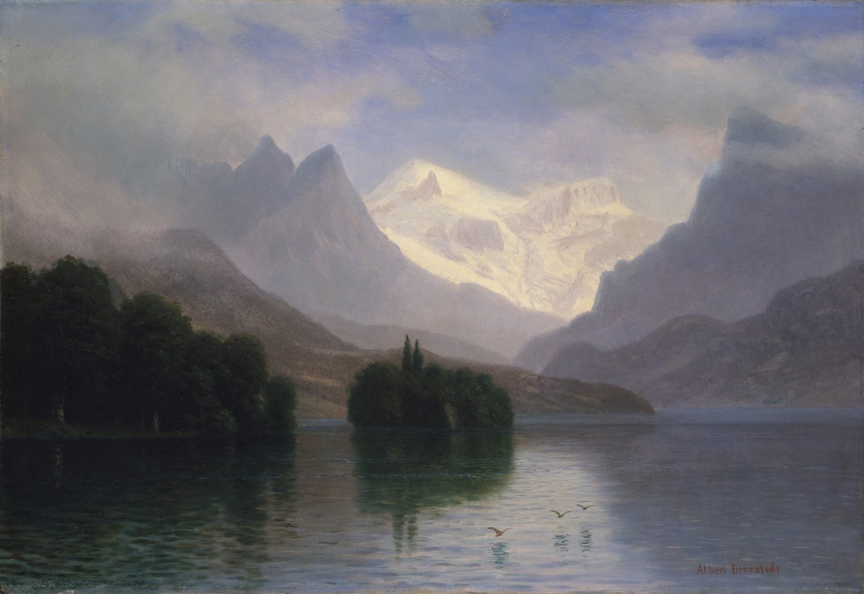 Hegyi jelenet, 1880-90. alkotó: Albert Bierstadt