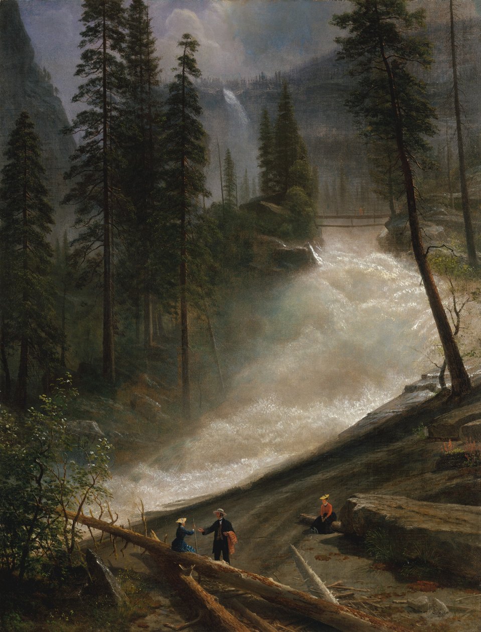 Nevada-vízesés, Yosemite alkotó: Albert Bierstadt