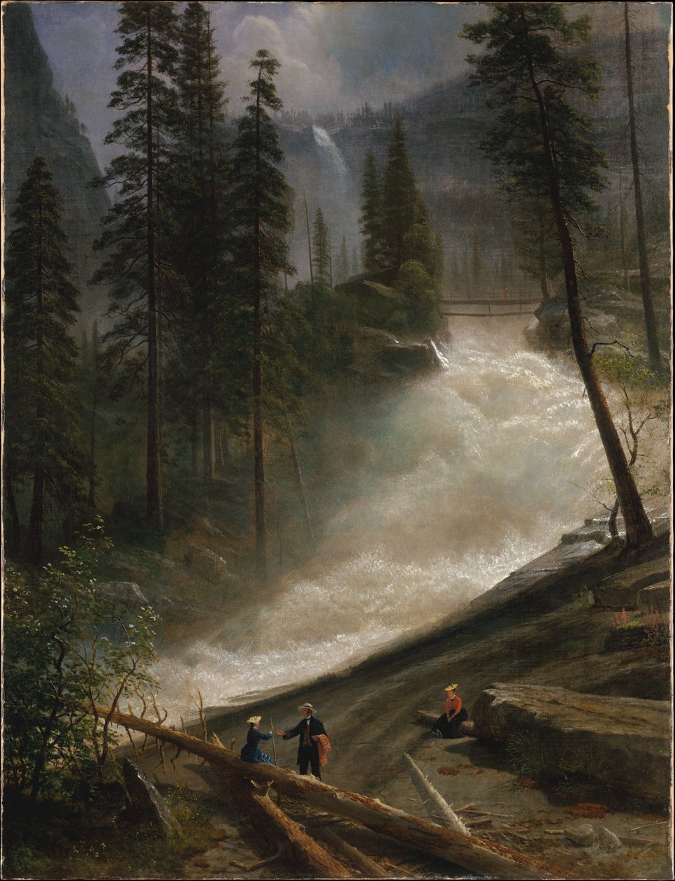 Nevada-vízesés, Yosemite alkotó: Albert Bierstadt