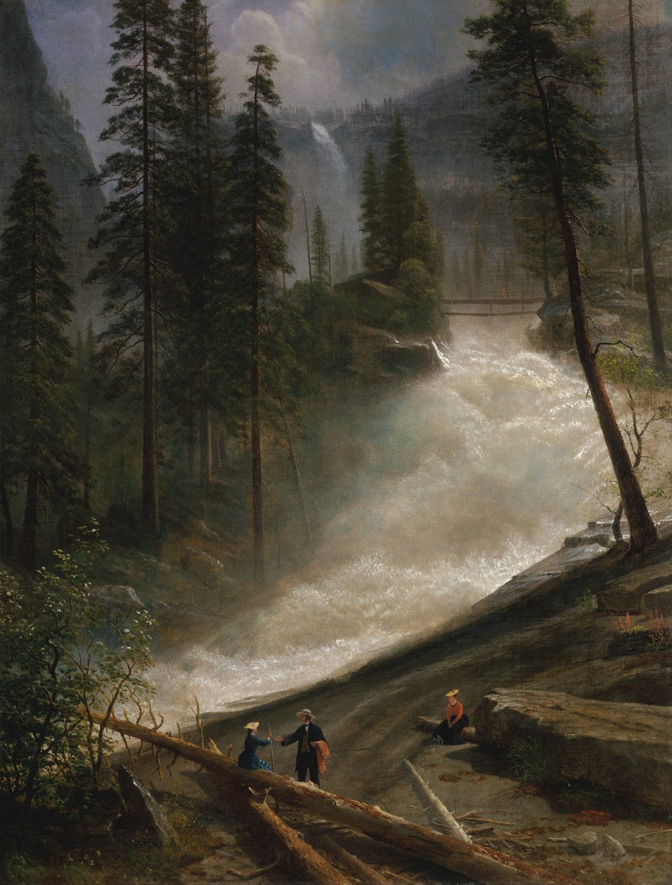 Nevada Falls, Yosemite, 1872 vagy 1873. alkotó: Albert Bierstadt