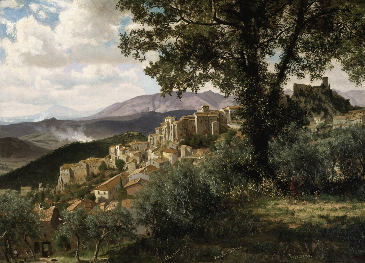 Olevano alkotó: Albert Bierstadt