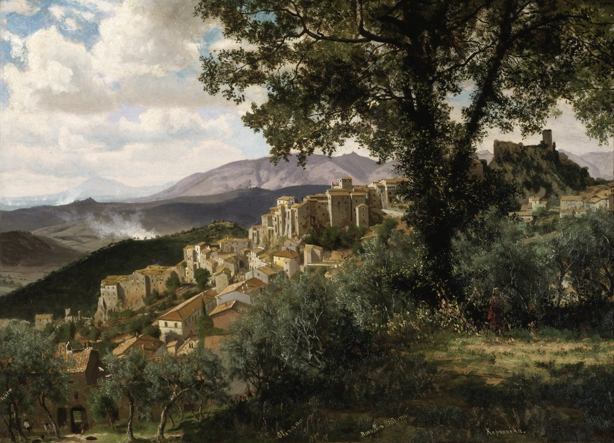 Olevano alkotó: Albert Bierstadt