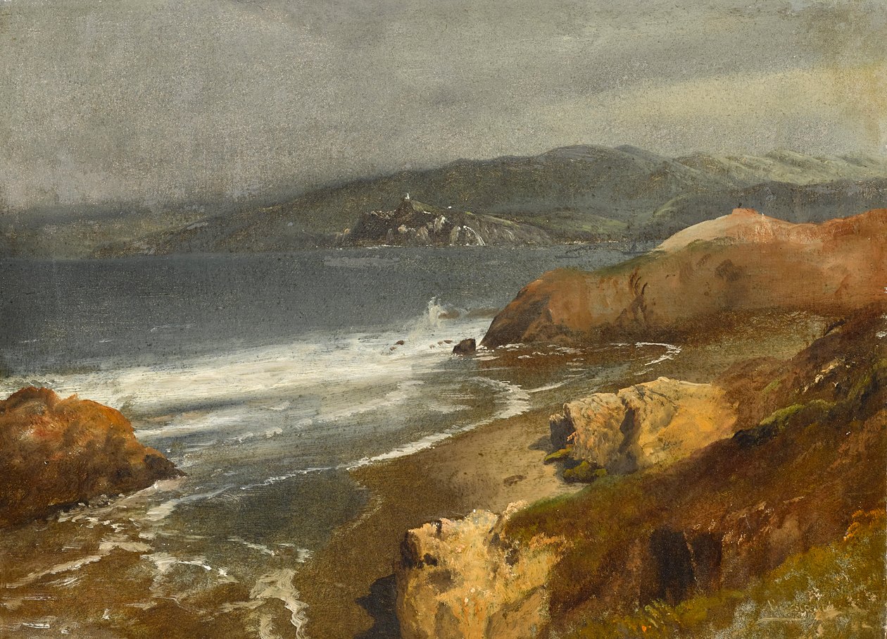 Csendes-óceáni partvidék, Kalifornia vagy kilátás a Point Bonita világítótorony felé alkotó: Albert Bierstadt