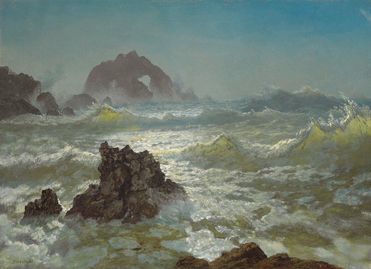 Seal Rock, Kalifornia, 1872 körül alkotó: Albert Bierstadt