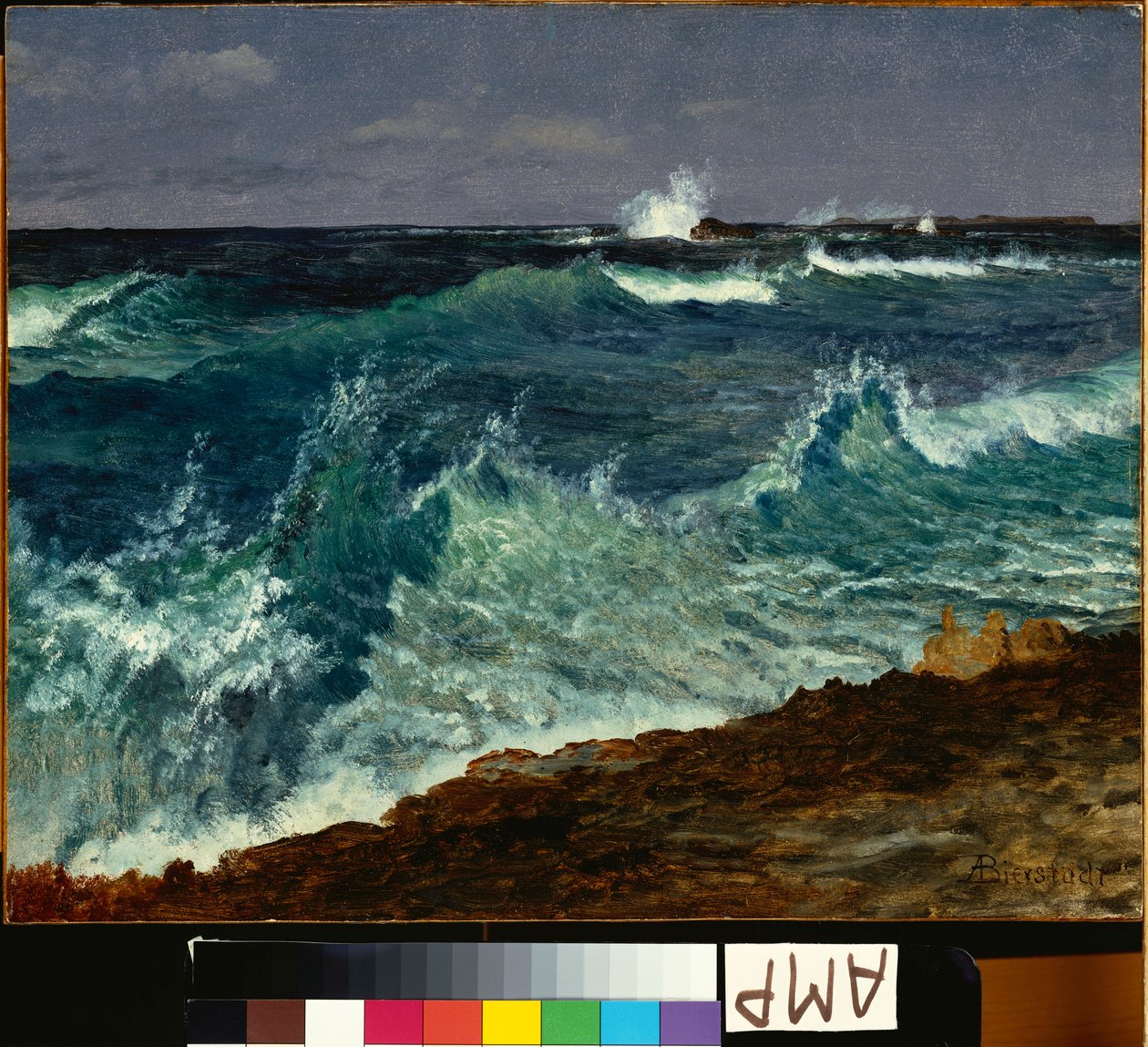 Tengeri tájkép alkotó: Albert Bierstadt