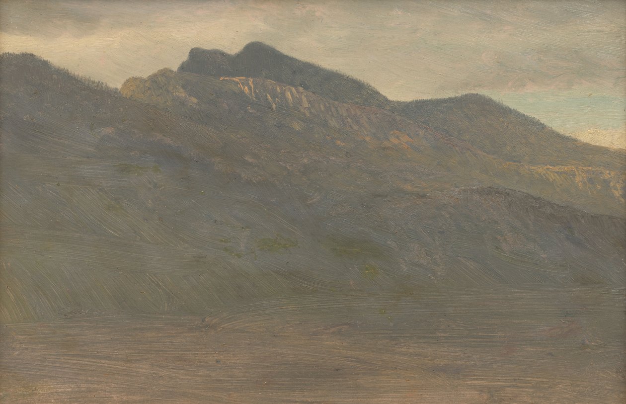 Nyugodt hegyi látkép (White Mountains, New Hampshire) alkotó: Albert Bierstadt