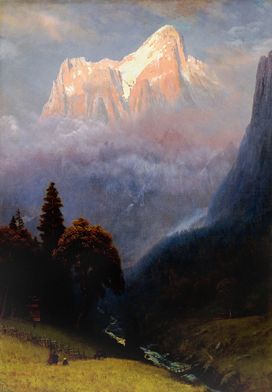 Vihar az Alpok között, 1856 körül alkotó: Albert Bierstadt