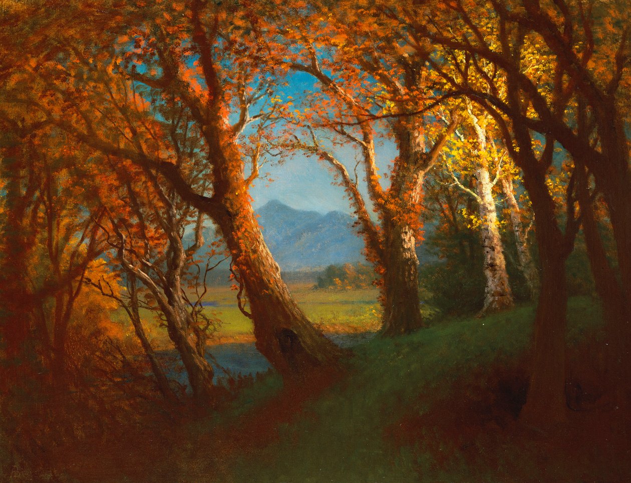 Naplemente a Nebraska Területen alkotó: Albert Bierstadt
