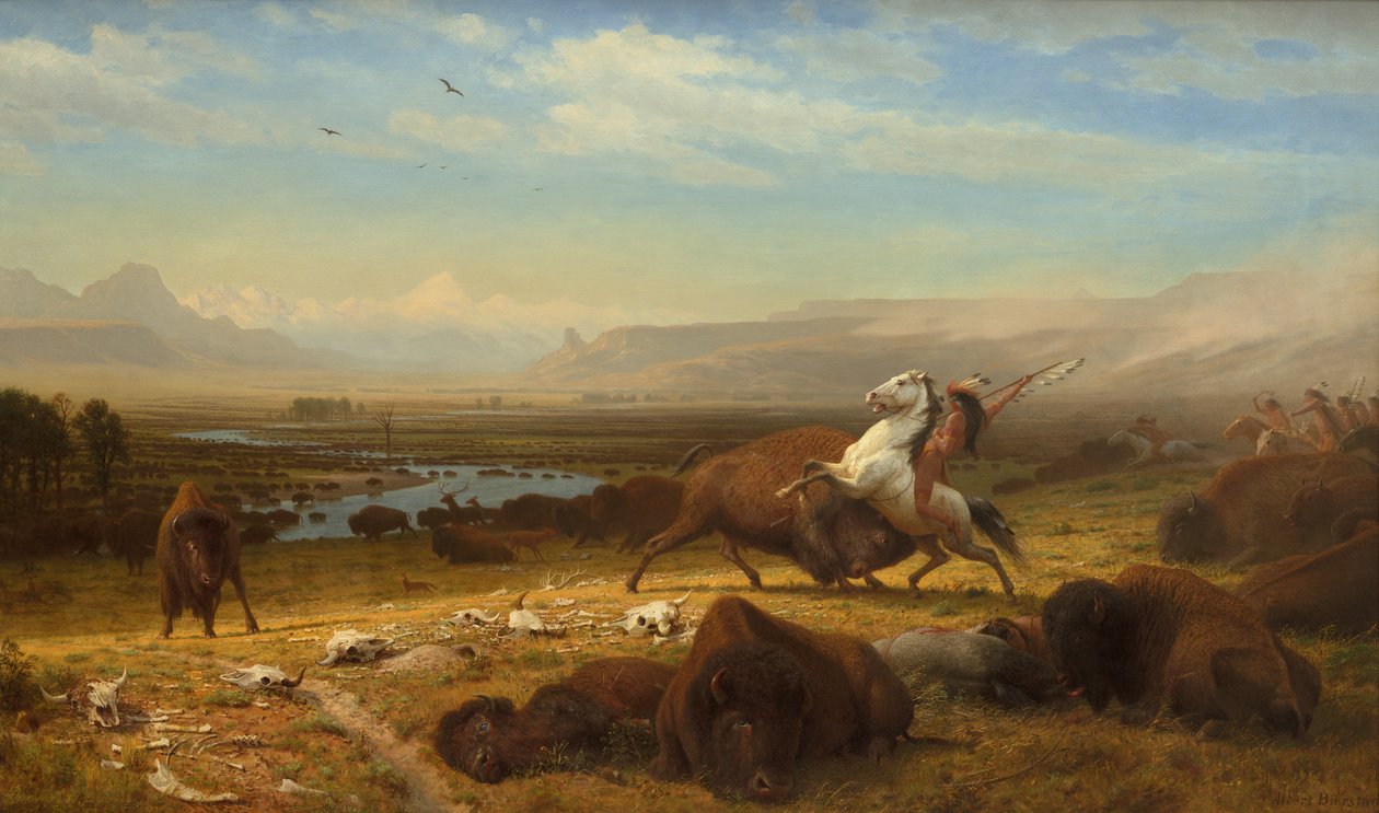 Az utolsó bivaly, 1888 körül alkotó: Albert Bierstadt