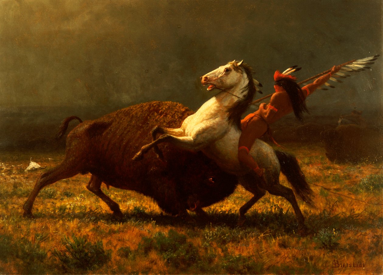 Az utolsó bivaly, 1888 körül alkotó: Albert Bierstadt