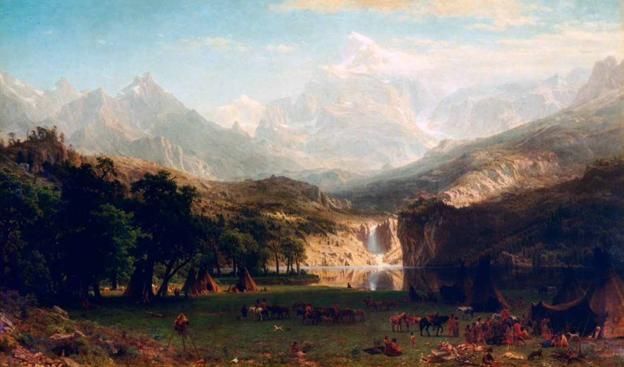 The Rocky Mountains, Landers Peak, 1863 alkotó: Albert Bierstadt