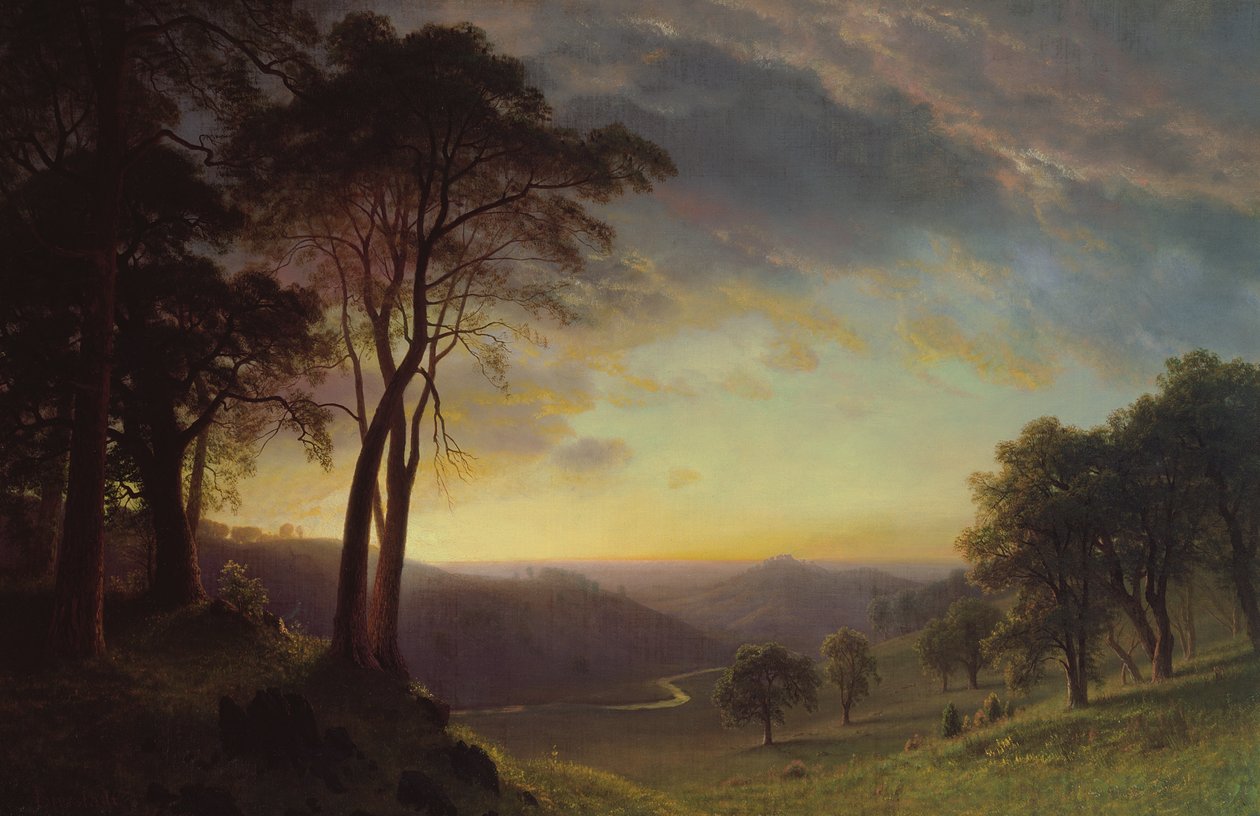 A Sacramento folyó völgye alkotó: Albert Bierstadt
