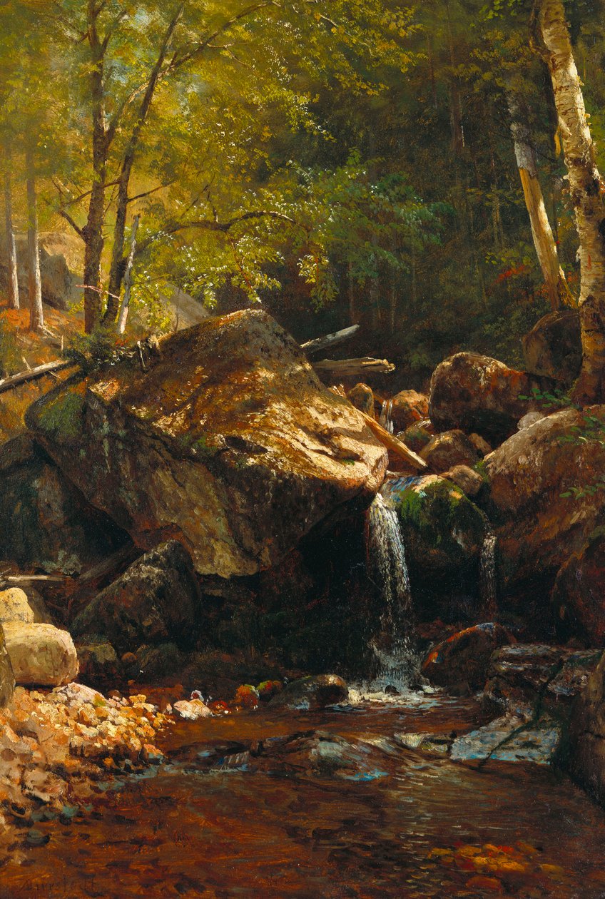 Thompson Cascade, White Mountains alkotó: Albert Bierstadt