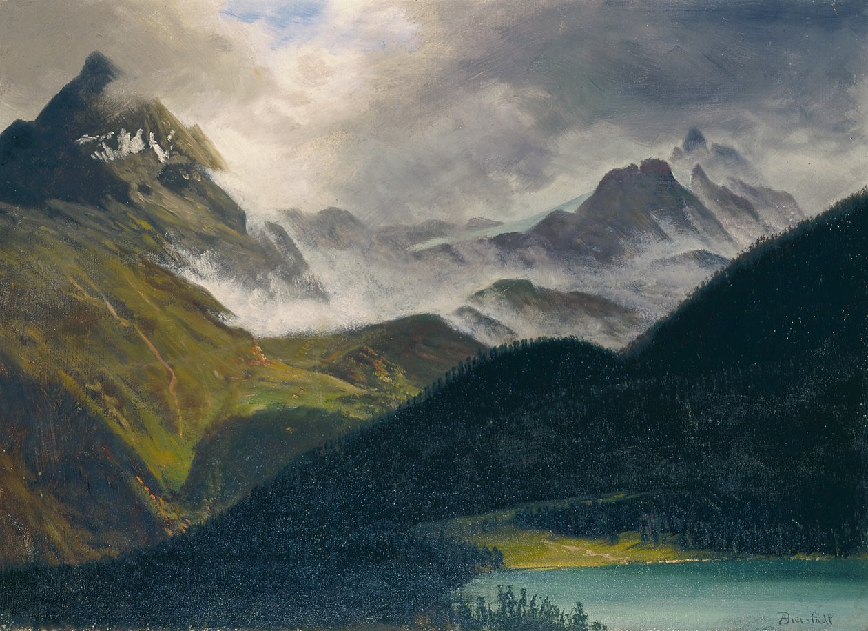 Cím nélkül (olaj, vászon) alkotó: Albert Bierstadt